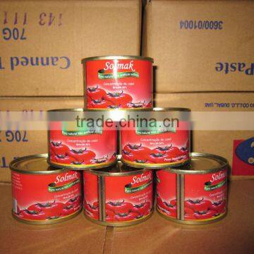 Pure Canned Tomato Paste in Printing 800gram, 210gram, 70gram, 400gram