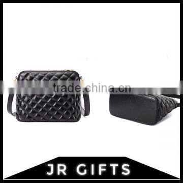 Customized Advanced Black PU Lady Shoulder Bag