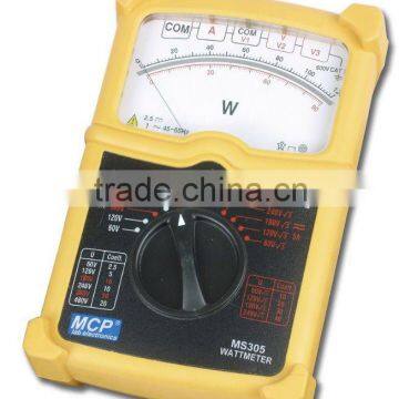 MCP MS305 - watt meter/three phase watt meter/portable watt meter/analog power meter /analog watt meter