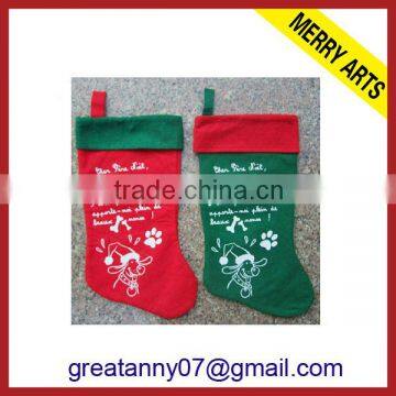 2015 New Product New Design Plain Bulk Christmas Stockings With Good Quality for Wholeasale photo-2