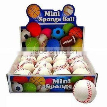 Kids Play PU Ball MINI SPONGE BALL 3"IN BASEBALL