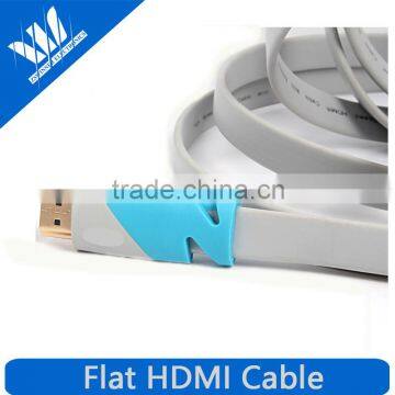 Flat hdmi 1.4 High Speed with Ethernet HD 1440P 4K 3D Function