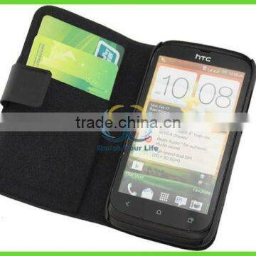 hot selling mobil phone leather jacket shell for htc