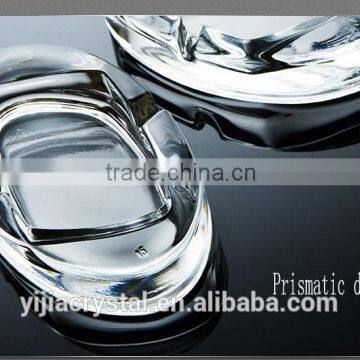 Factory directly wholesale price Fantastic European desig prismatic and oval design crystal ashtray