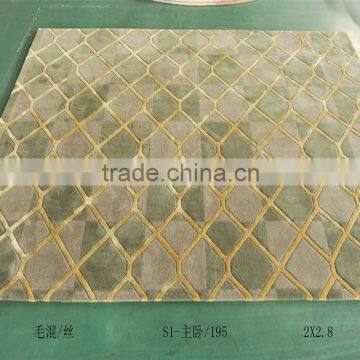 Bedroom Wool Silk Carpet ,Silk Carpet ,Handmade Wool and Silk Carpet