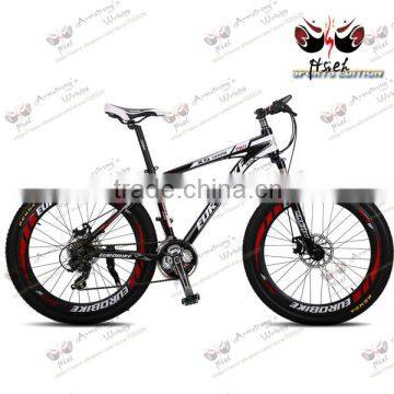 new arrival !aluminum alloy frame MTB 21 speed double disc-brake mountain bike