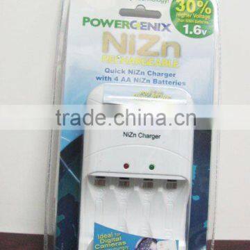 AAA Charger,AA Charger,Faster Charger,Ni Zn Battery Charger,1.6V Battery Charger