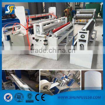 toilet paper rewinding machine with emboss