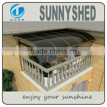 Porch Awnings Door canopy with polycarbonate sheet customized