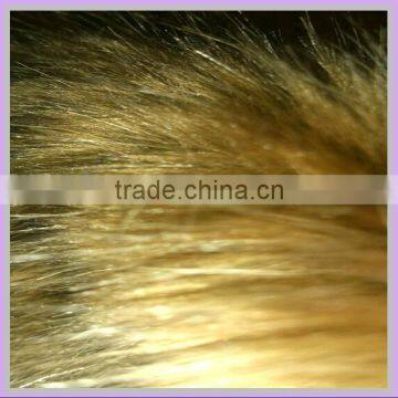 wholesale plush material fabric 100% Acrylic tip dye cheap mink fur artificial synthetic racoon fur for cloth