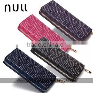 Leather wallet with coin slot and phone pocket the woman wallet