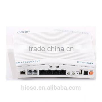 2016 OEM 100Mbps EPON GEPON ONU with 4FE+2VOIP/POTS+ Wifi ONU