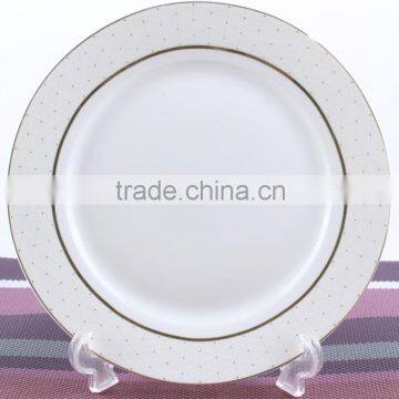 New Bone China Gold Dinner Plate, Elegant Charger Plate Wholesale photo-3