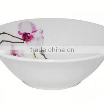 7" cuted edge ceramic bowl /salad bowl/ deep bowl