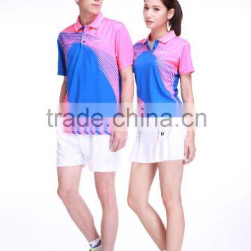 new style Professional customized ,Badminton wear shirt WS-16210