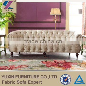 bottoned fabric sofa set from china factory