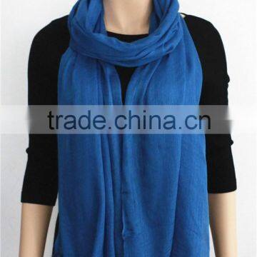 Solid Color Blended Scarf Wool and Modal