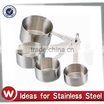 4 Pcs Set Stainless Steel Measuring Cup