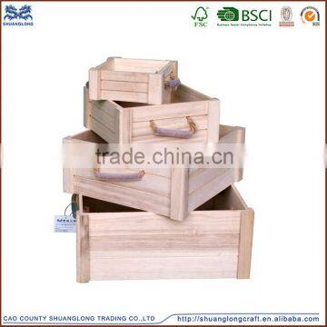 China Wine Wooden Crates Wood Craft Gift Box