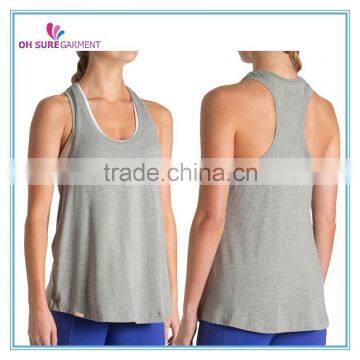 100% cotton womens singlet, women racer back top, custom tank top