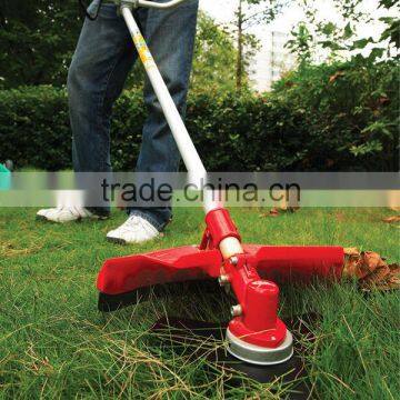 GS ceritified 26cc gasoline grass cutter machine with metal blade and nylon cutter