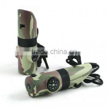 multifunction surviual tool signal whistle/signal mirror compass