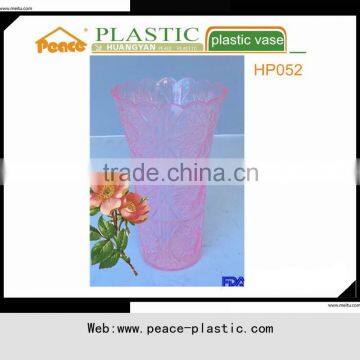 2014 High Quality Crystal Flower Vases Plastic Flower Pot for Sale