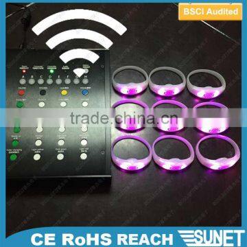 Hot new products for 2016 concert remote controlled led wristbands for events