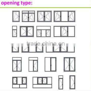 88 sliding series plastic pvc window profiles pvc door profile upvc profile