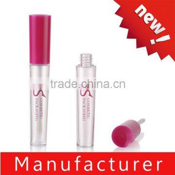 Customize Empty Rose Pink Lip Gloss Tube