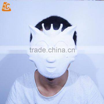 funny halloween pvc mask real animal face party mask cat woman wolf mask for female