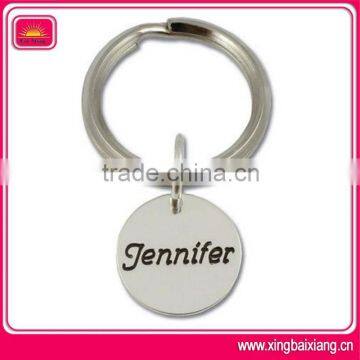High Quality Logo Custom Engraved Stainless Steel Keychain photo-2