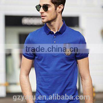 Men's Fashion Casual Sport Embroidered Cotton POLO T Shirt