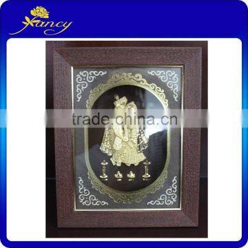 High Quality 24K Gold 3D Foil Photo Frame for Give Away Gift