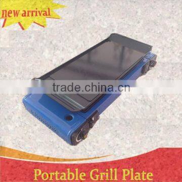 High quality double burner portable gas stove griddle