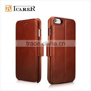 ICARER Real Leather Wallet Case For Apple iPhone 6 / 6s Plus Vintage Folio Cover With Credit Card Slot For iPhone6 4.7 / 5.5                        
                                                                Most Popular