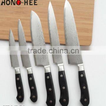 Mircarta Handle Tinywave Pattern Damascus Kitchen Knife