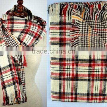 New Blanket rainbow Tartan Plaid Cozy Checked Tartan soft Blanket Scarf Shawl Hot