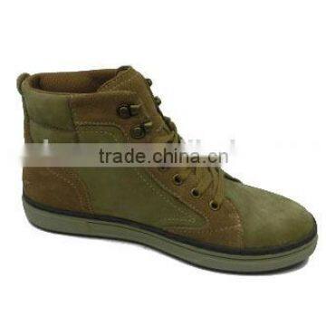 New Model Factory Mens Beige Nubuck Leather Boots photo-2