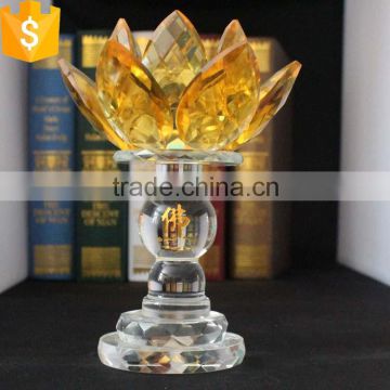 India specialized in glass candlebra for biddhism