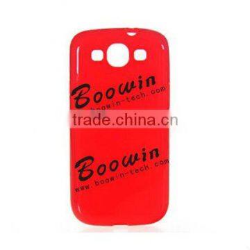 red Soft TPU Gel Crystal Jelly Case Cover for samsung galazxy siii I9300