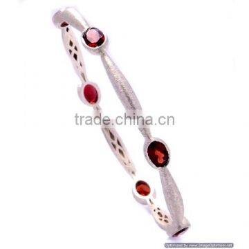 The Gopali Jewellers Gemstone bangle Bracelet Garnet Wholesale Jewelry Garnet Bracelet