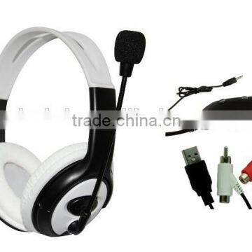 Amplifier gamer headphone with microphone for all game consoles