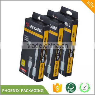 USB cable line paper packaging box