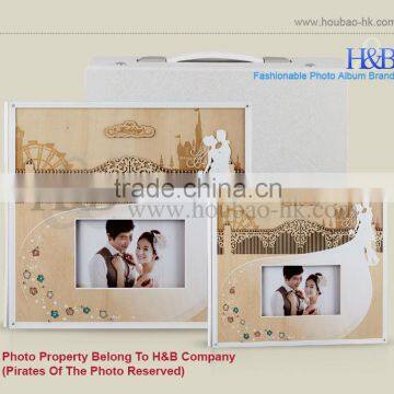 10*10 14*14 Crystal And Paiting Cover Fashion Hot Sale Photo Book Wedding Photo Album photo-2