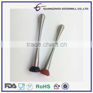 Stainless Steel Muddler + Rubber Base