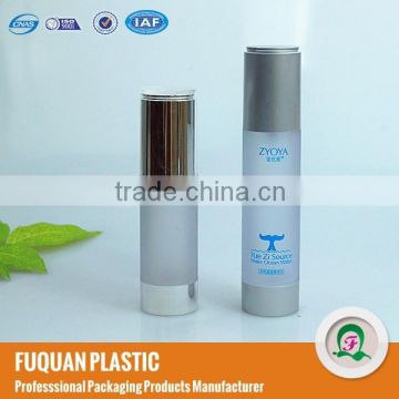 Plastic frosted airless pump for skin lotion-labeling services included