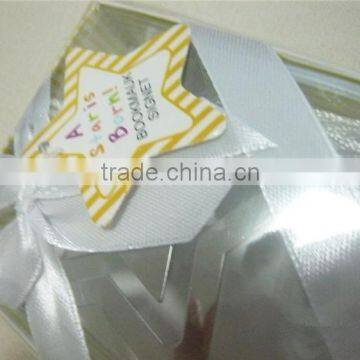 Celebration Supplies H"A Star is Born!"Metal Bookmark With White-Silk photo-4