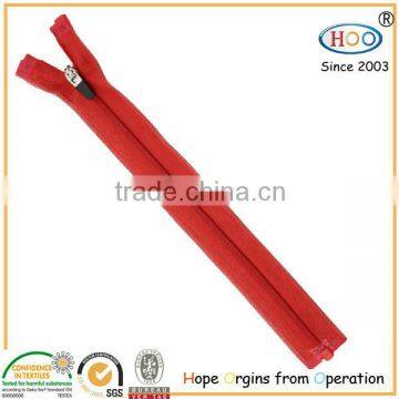 Nylon lace zipper open end