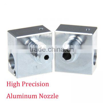 3D Printer SIS Aluminum Nozzle with Heating Block 3D Printer Powder